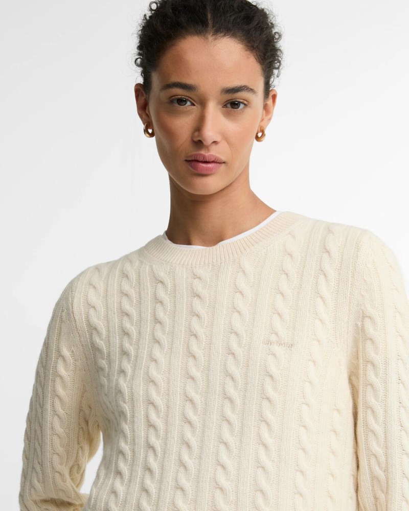 Barbour Tröja ashdown cable knitted dam – bild 6