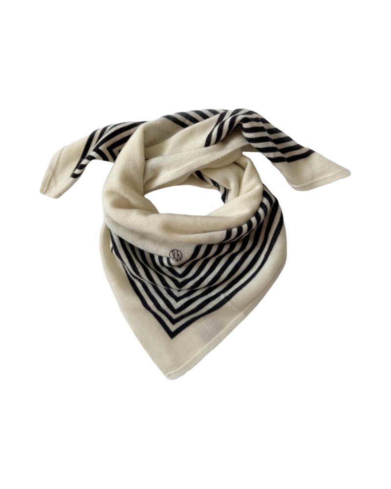Scarf striped cashmere
