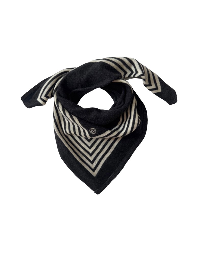 Scarf striped cashmere