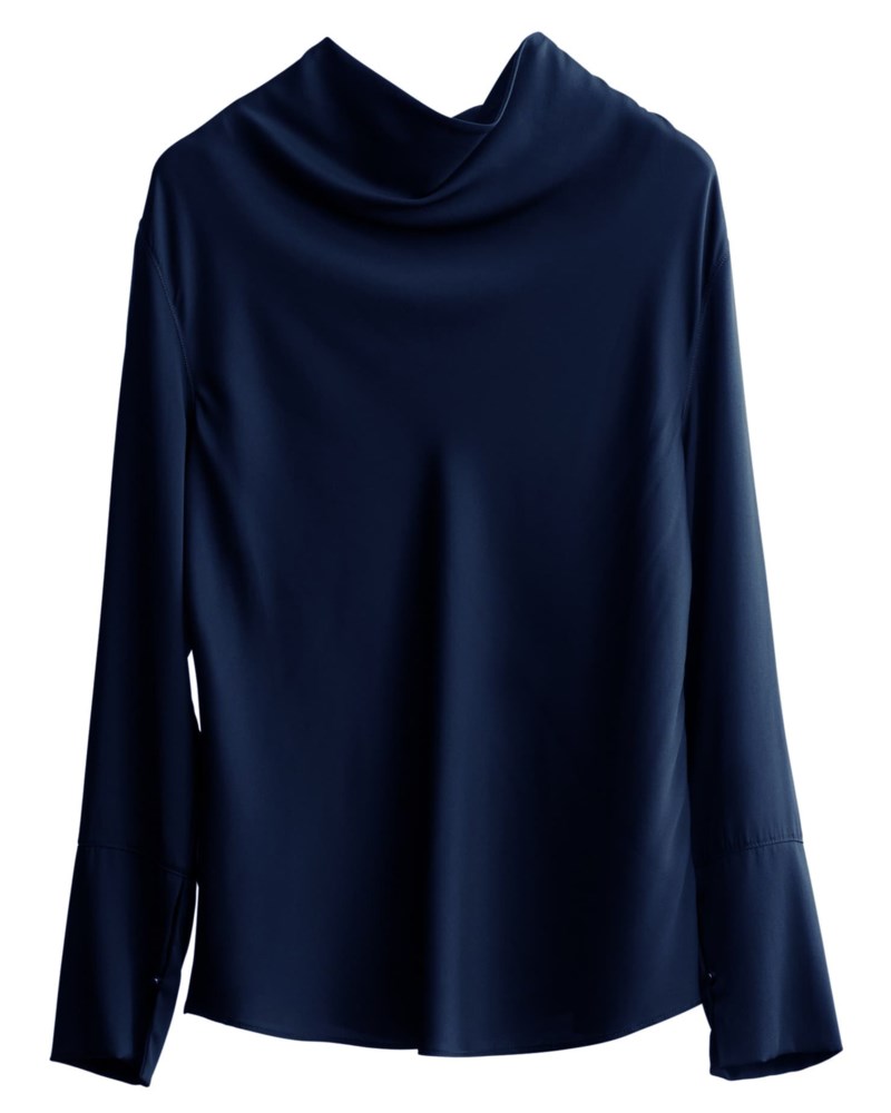 Blus ayumi midnight blue 1