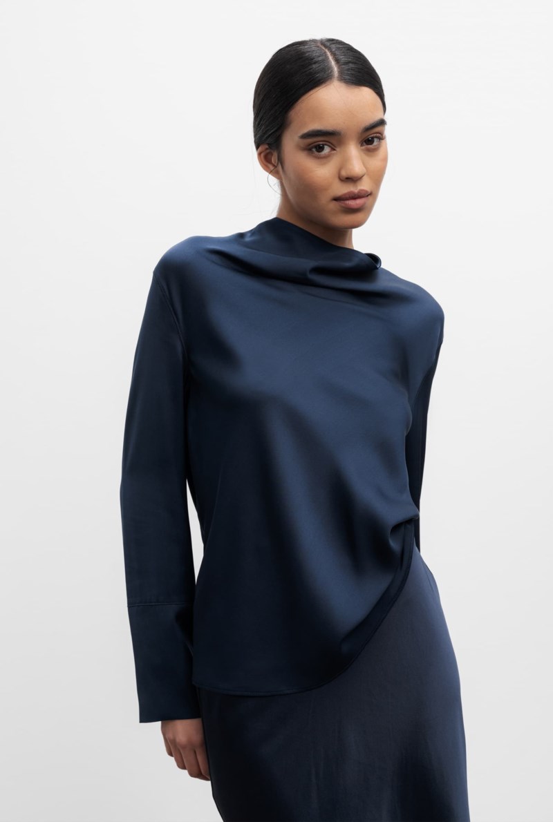 Blus ayumi midnight blue 2
