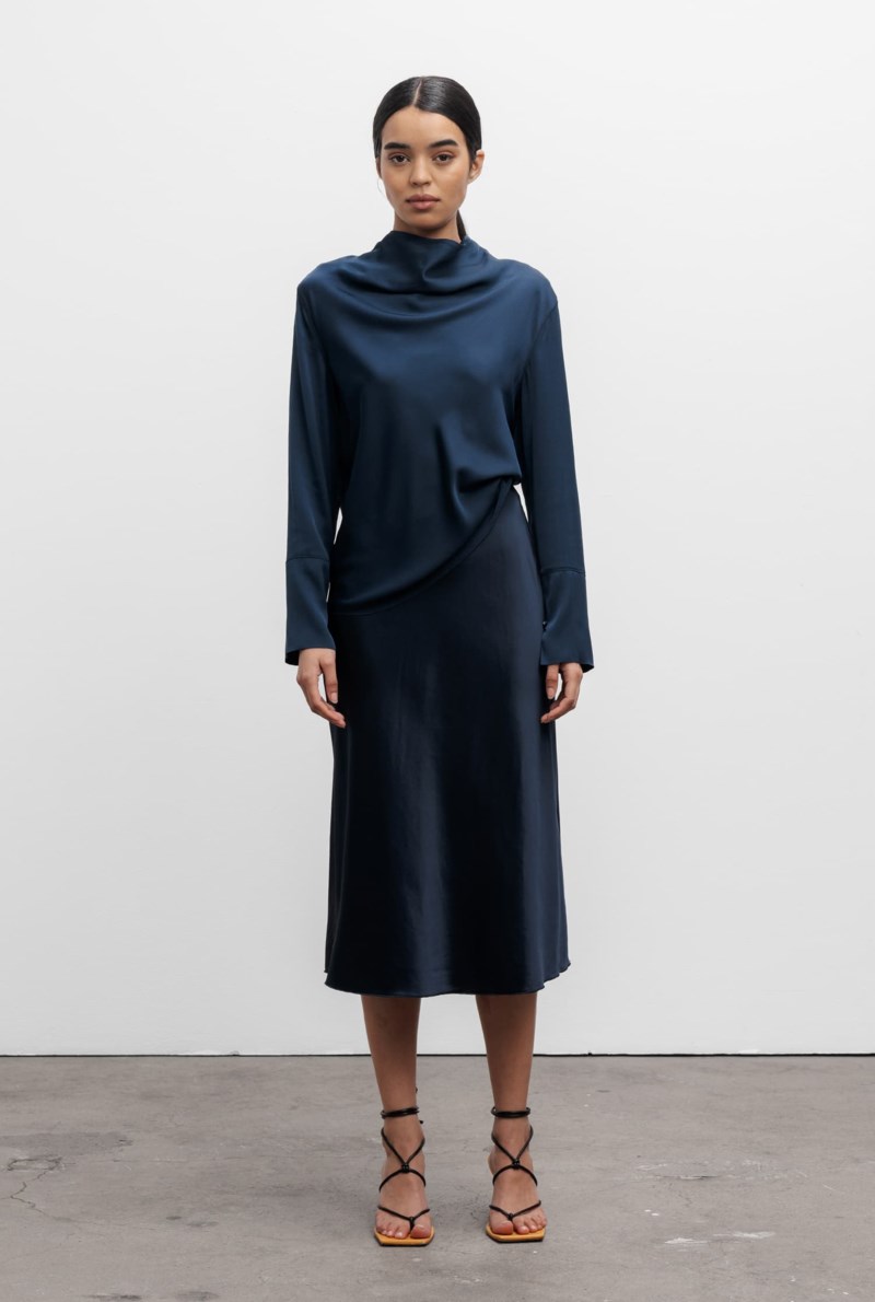 Blus ayumi midnight blue 3
