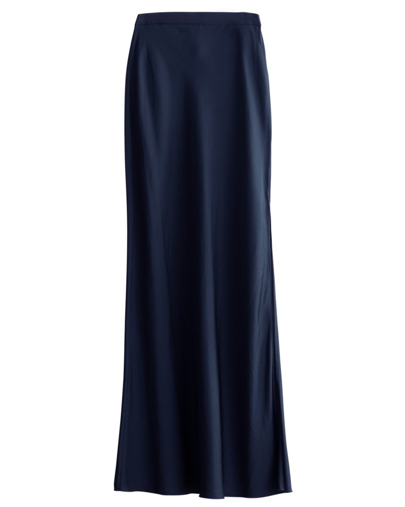 Kjol hana long midnight blue 1
