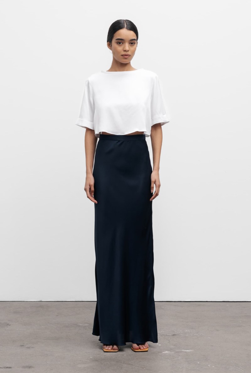 Kjol hana long midnight blue 3