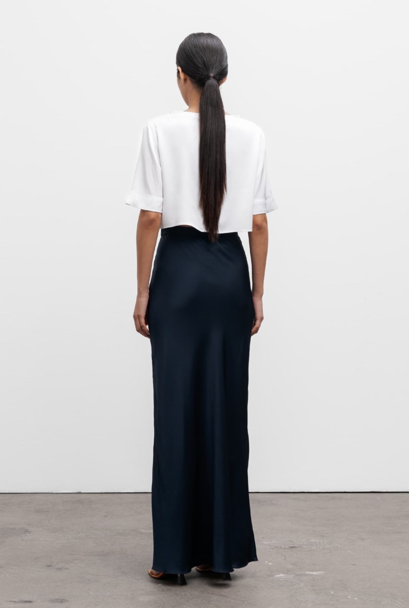 Kjol hana long midnight blue 4