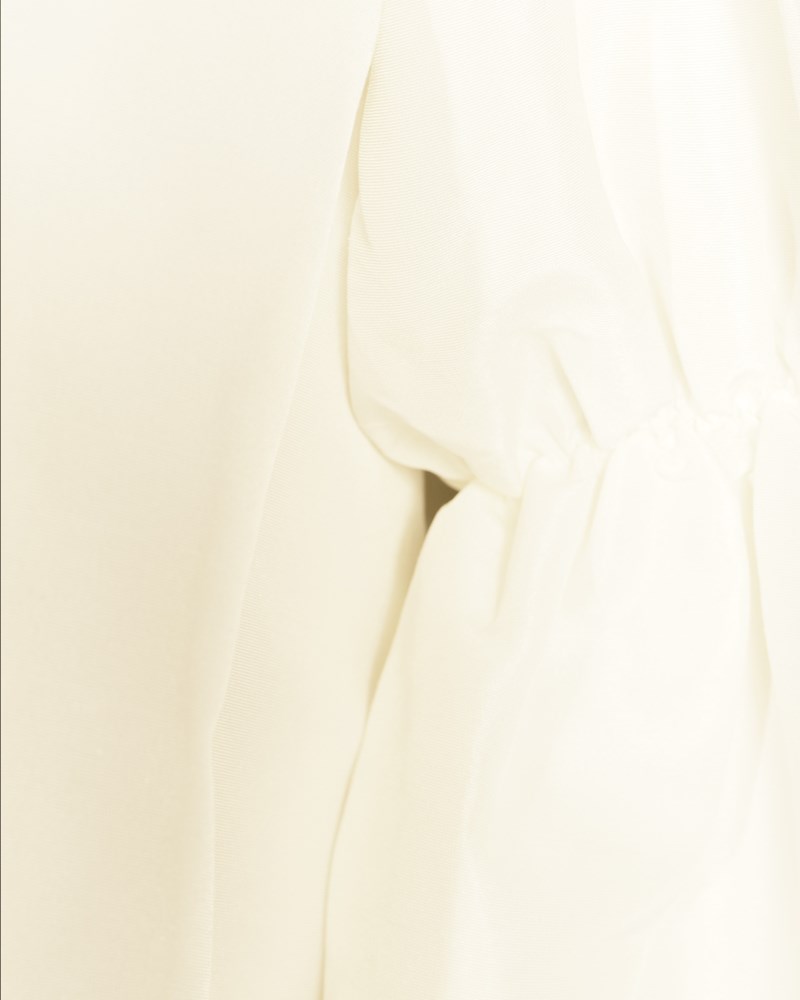 Blus zoey double pouf sleeve vanilla 5