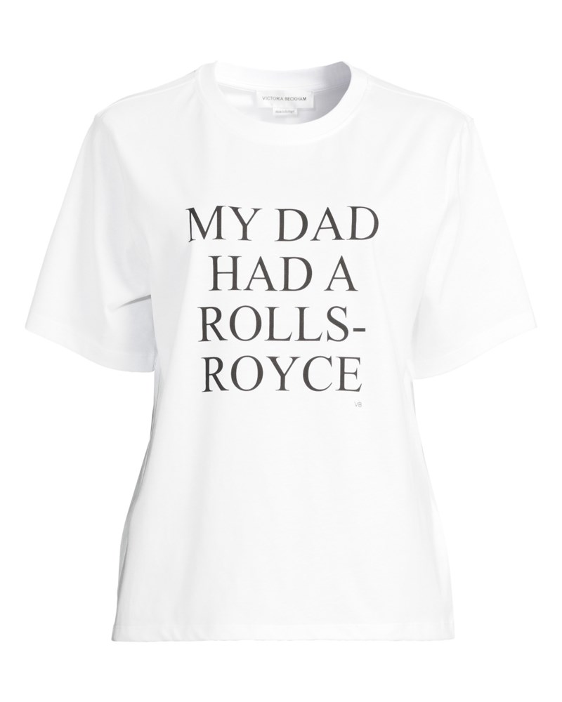 T-shirt slogan vit 1