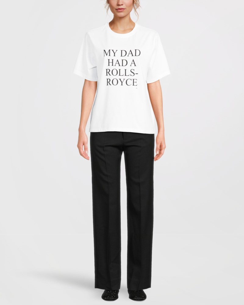 T-shirt slogan vit 2