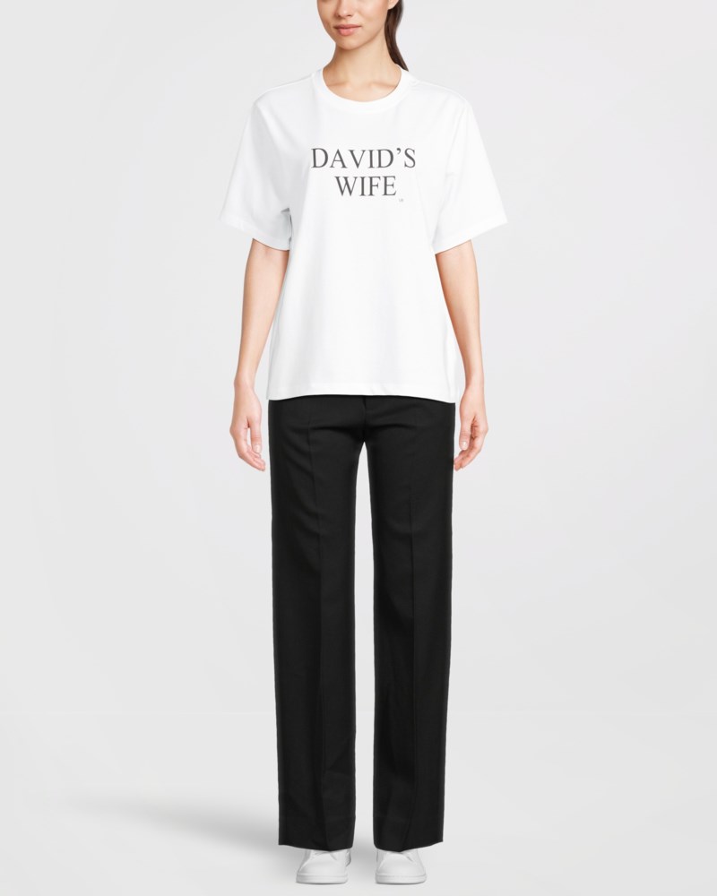 T-shirt slogan vit 2