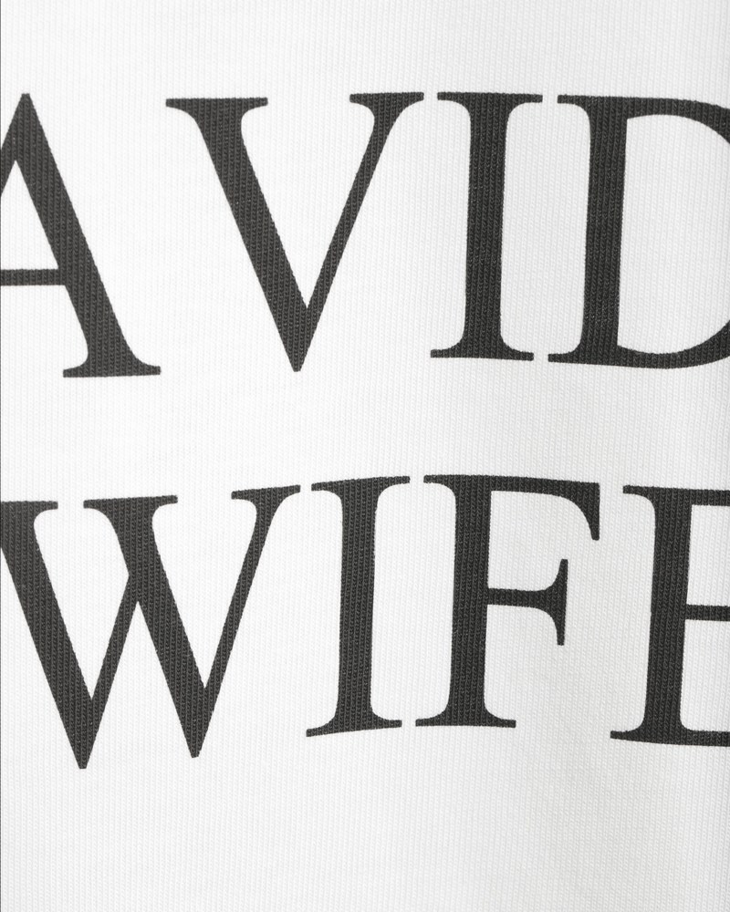 T-shirt slogan vit 5