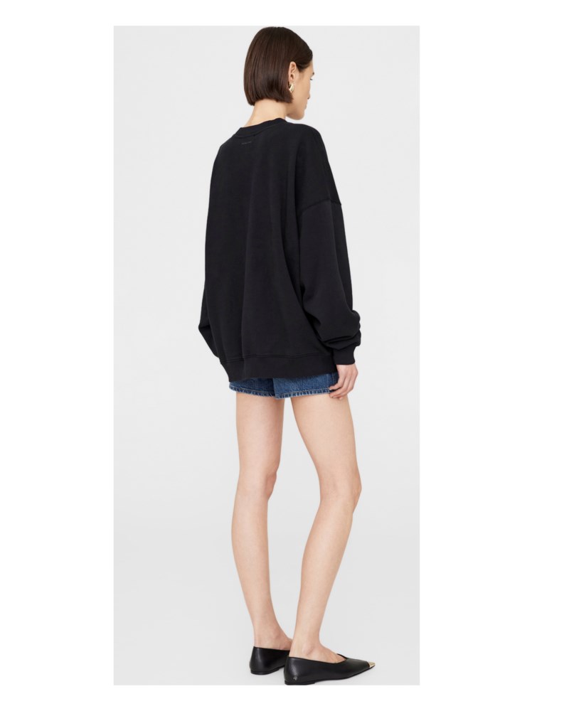 Sweatshirt miles letterman svart 4