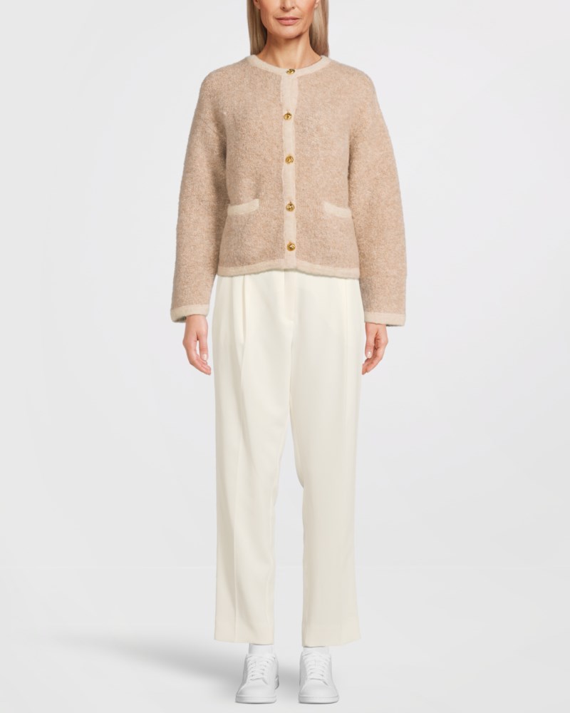 Cardigan carly wool blend beige 2