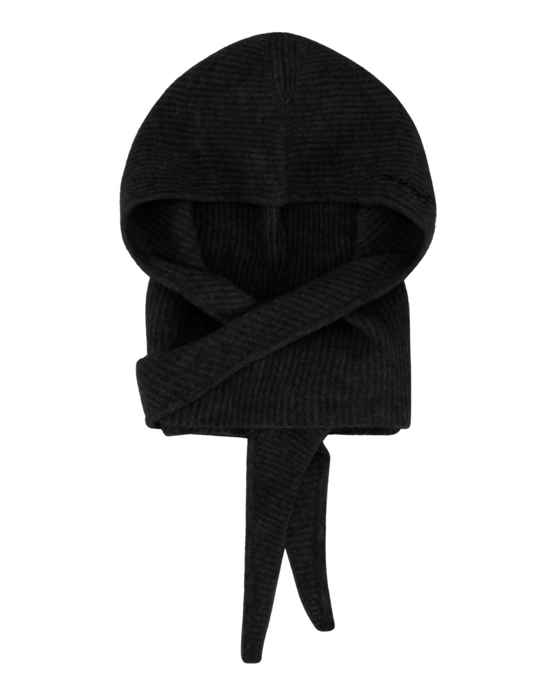 Balaclava soft wool svart 1