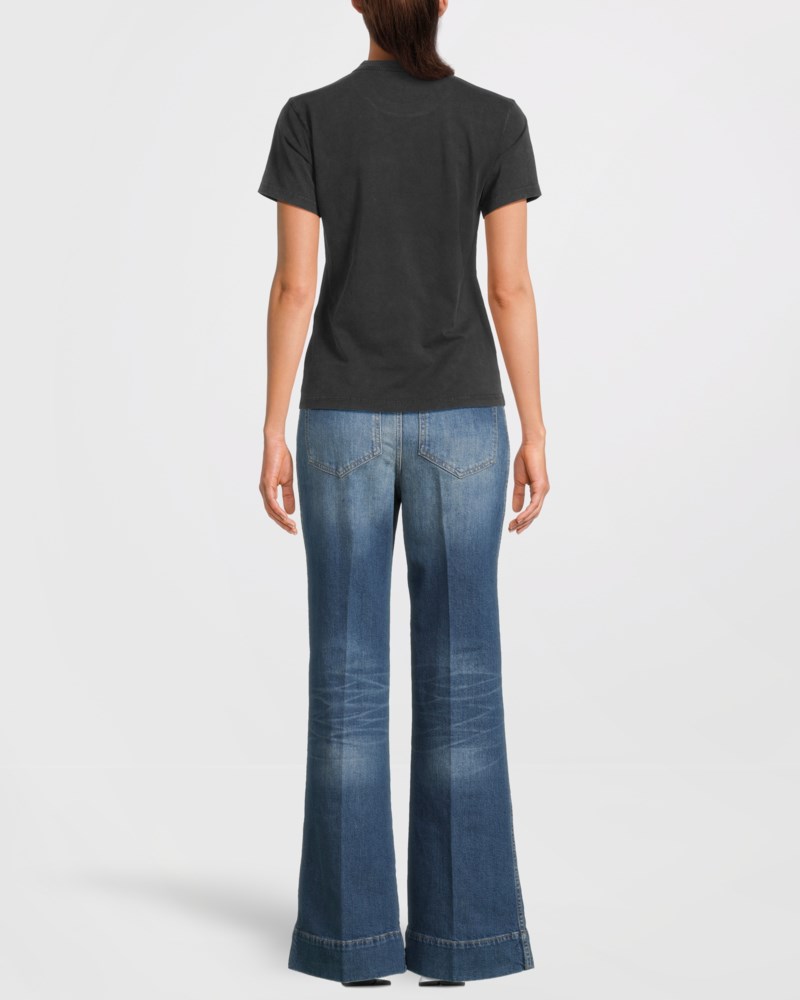 T-shirt shrunken logo svart 4