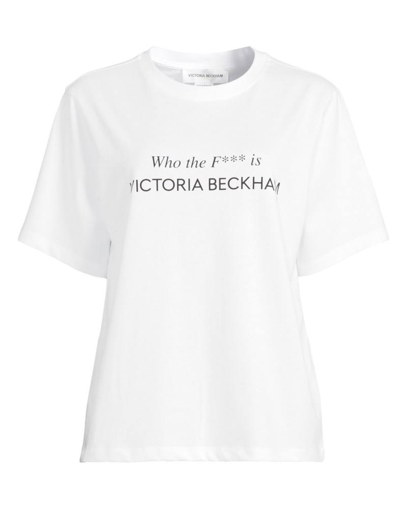 T-shirt slogan vit 1