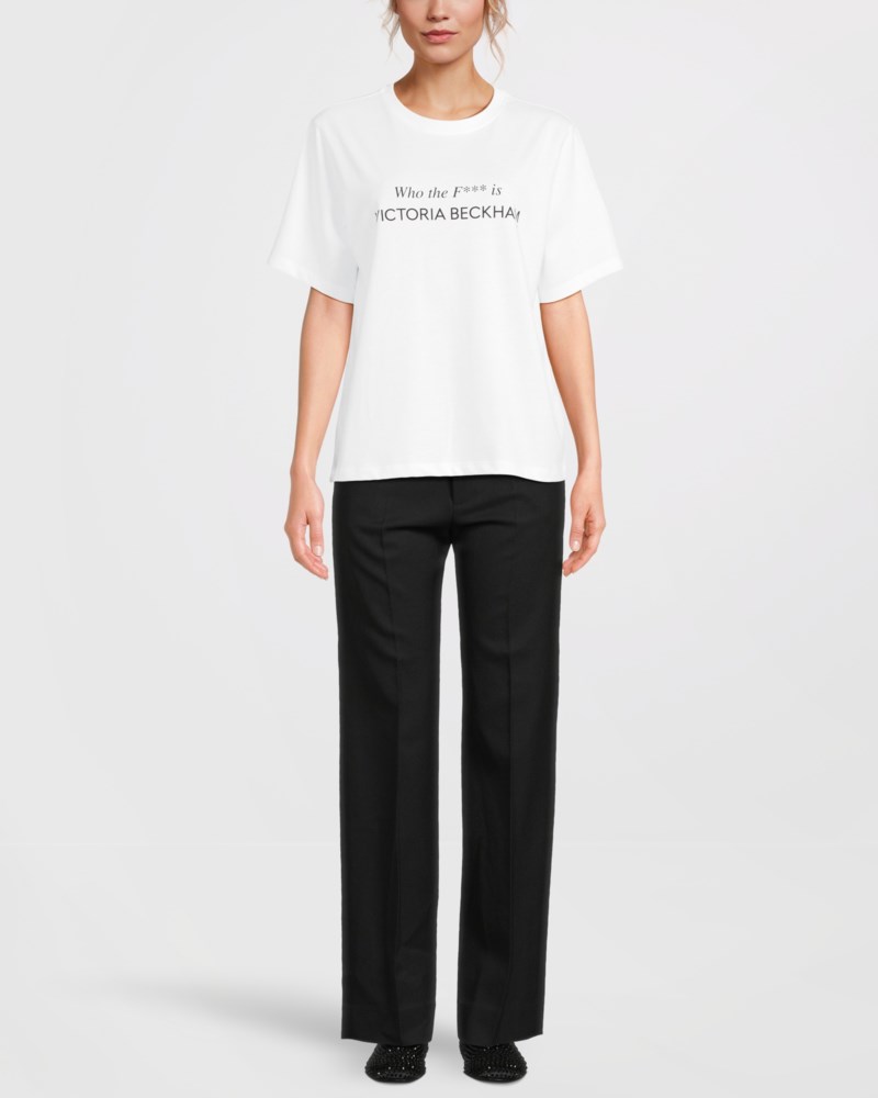 T-shirt slogan vit 2