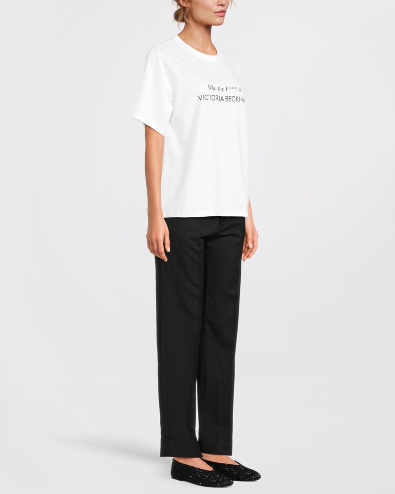 T-shirt slogan vit 3