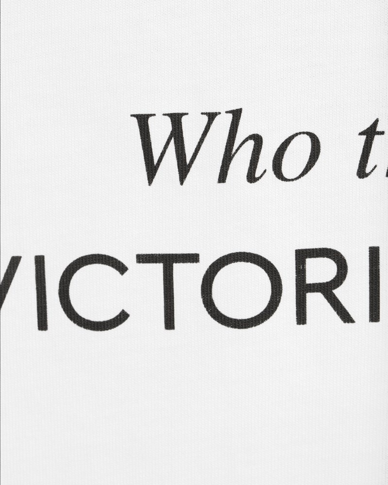 T-shirt slogan vit 5