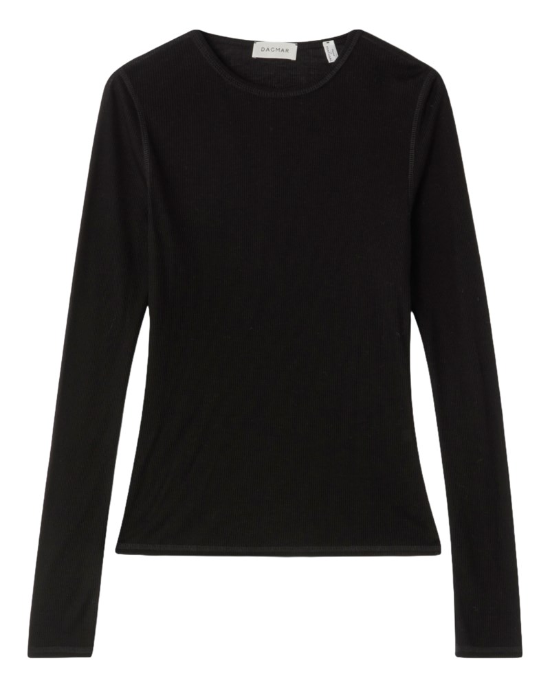 Tröja lyocell long sleeve svart 1