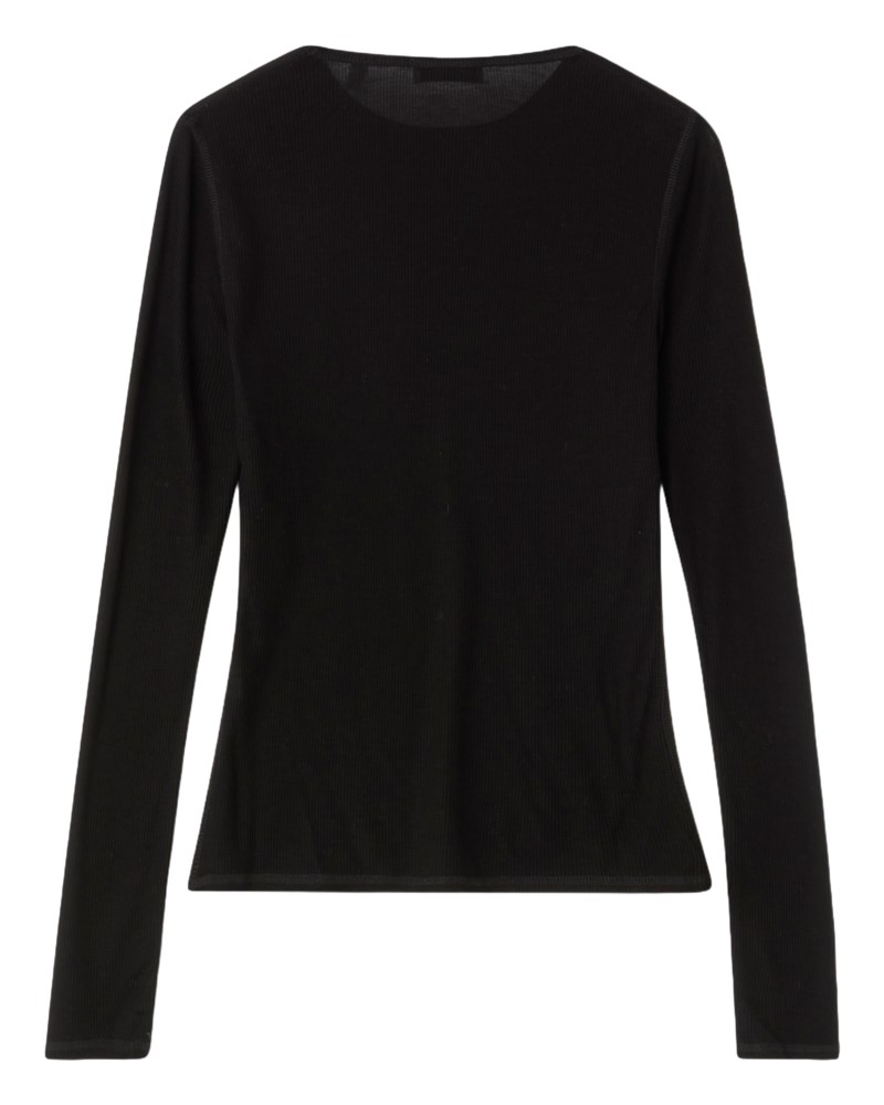 Tröja lyocell long sleeve svart 2