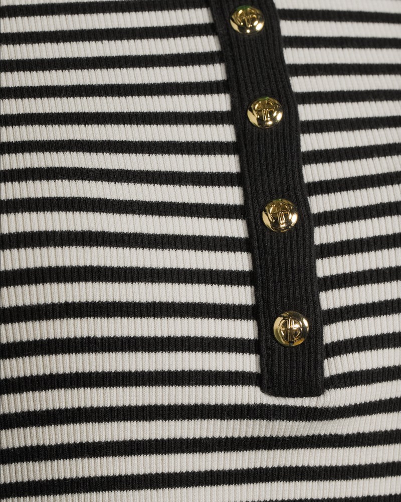 Tröja alessia cream and black stripe 5