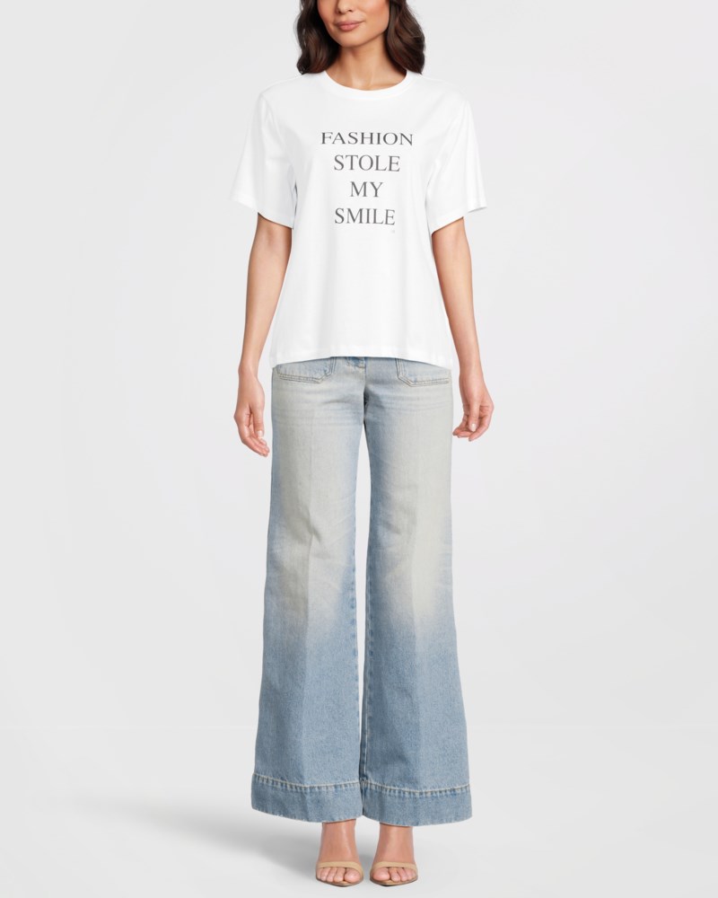 T-shirt slogan fashion stole my smile vit 2
