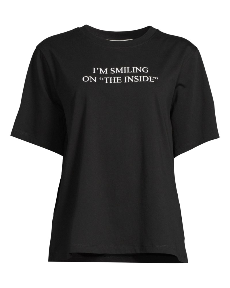 T-shirt slogan svart 1