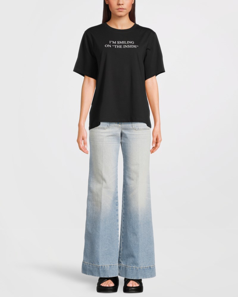 T-shirt slogan svart 2