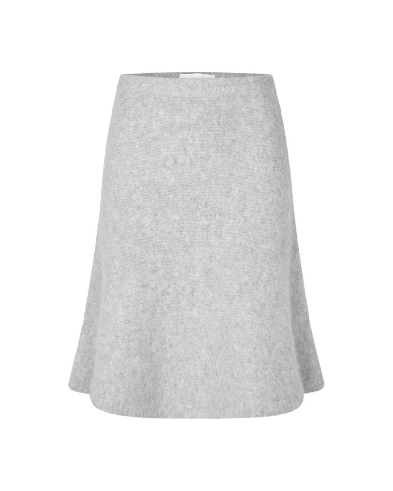 Kjol sajeanne light grey melange 1