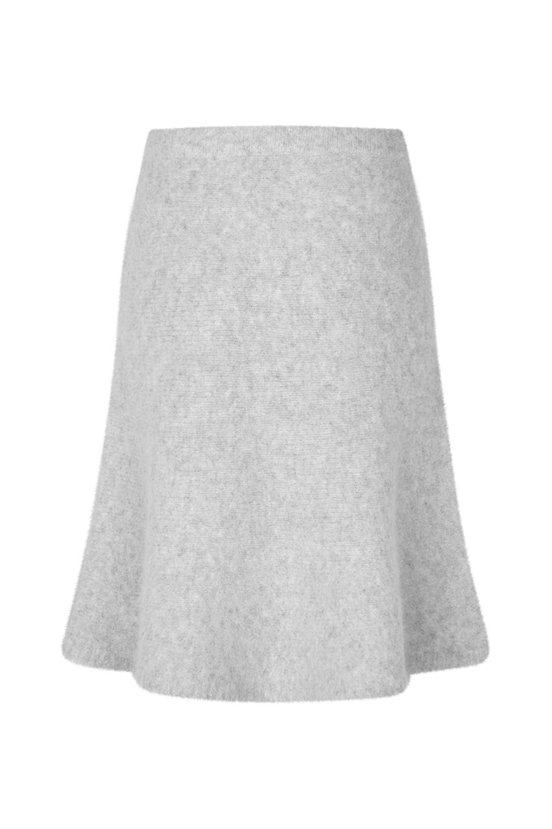 Kjol sajeanne light grey melange 2