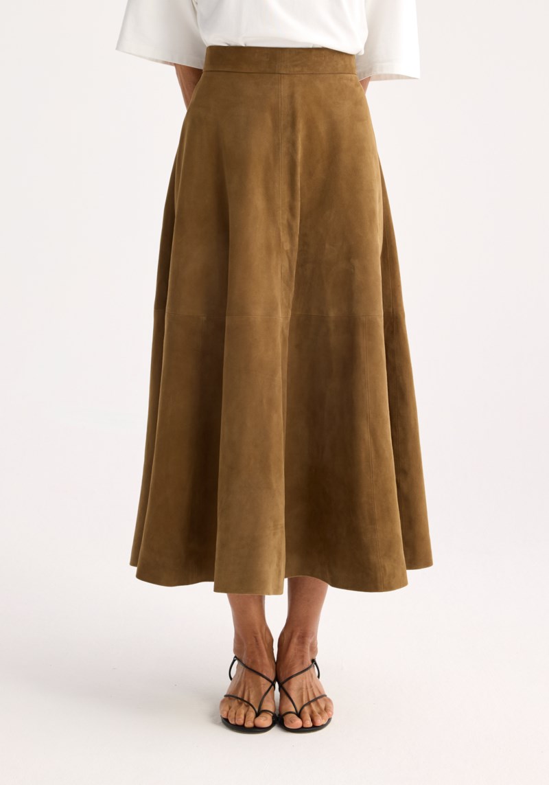 Kjol suede a-line 2