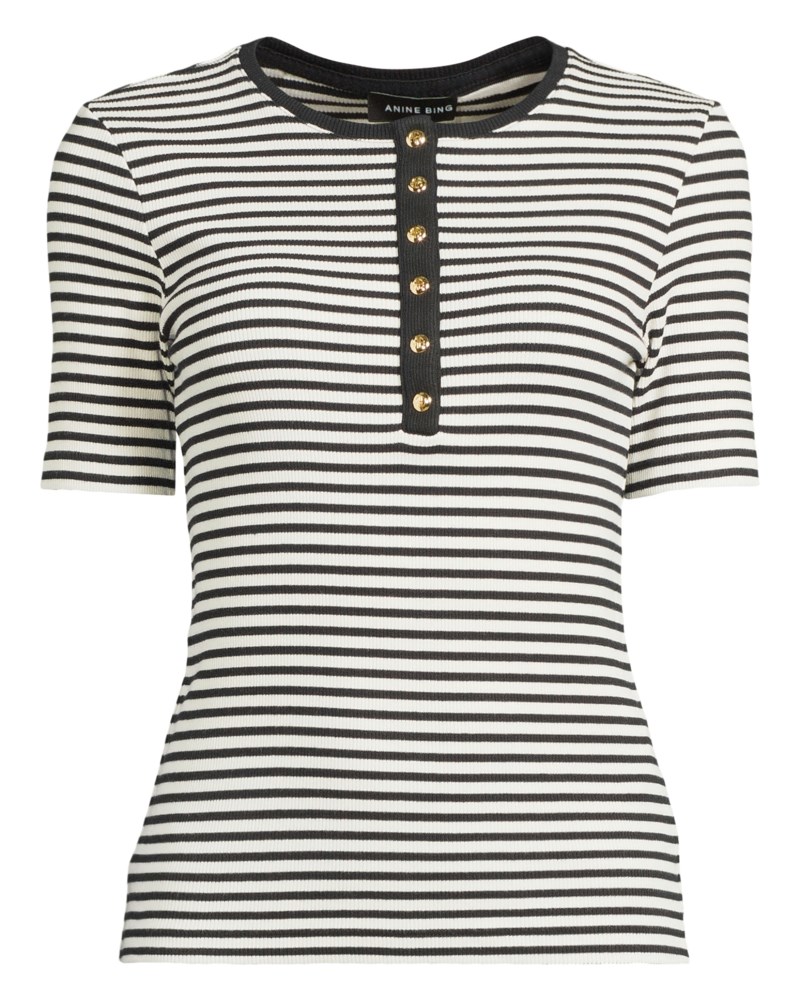 T-shirt alessia black/ creme 1