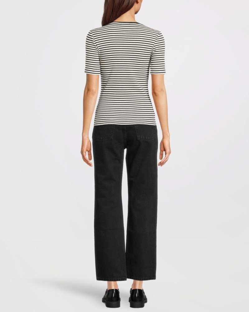 T-shirt alessia black/ creme 4