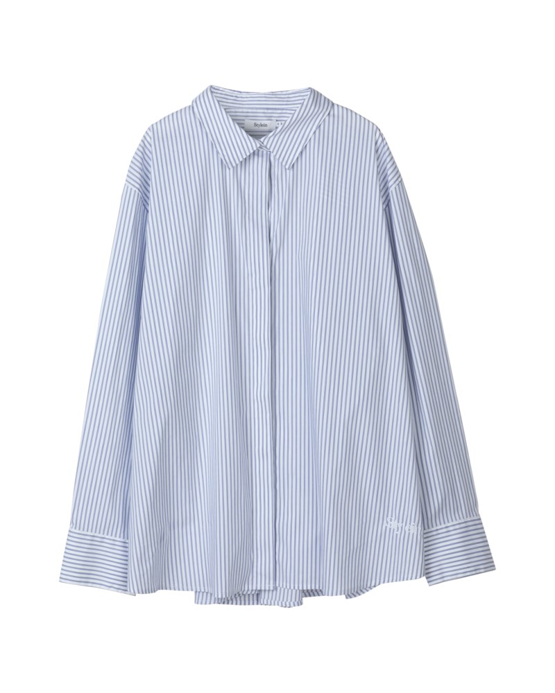 Skjorta janis blue white stripe 1
