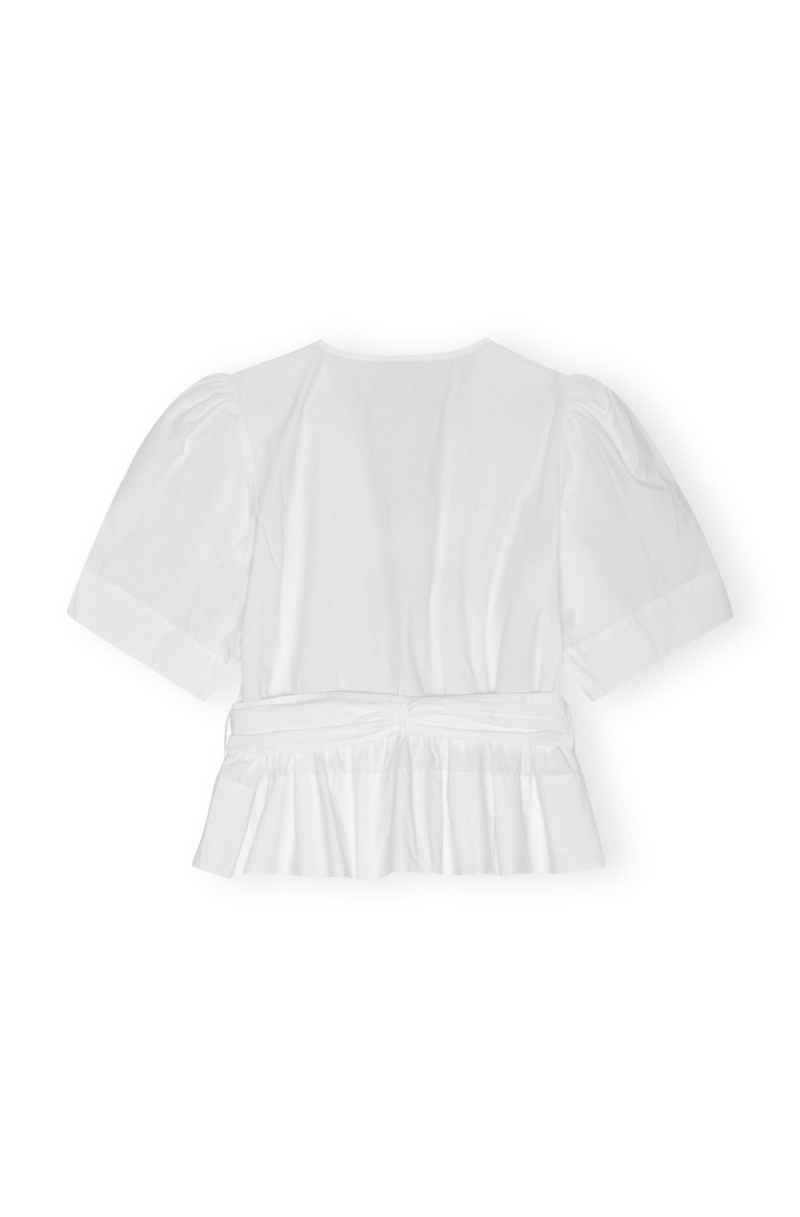 Blus washed stretch cotton tie 2