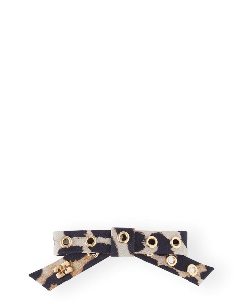 Hårspänne eyelet leopard 1