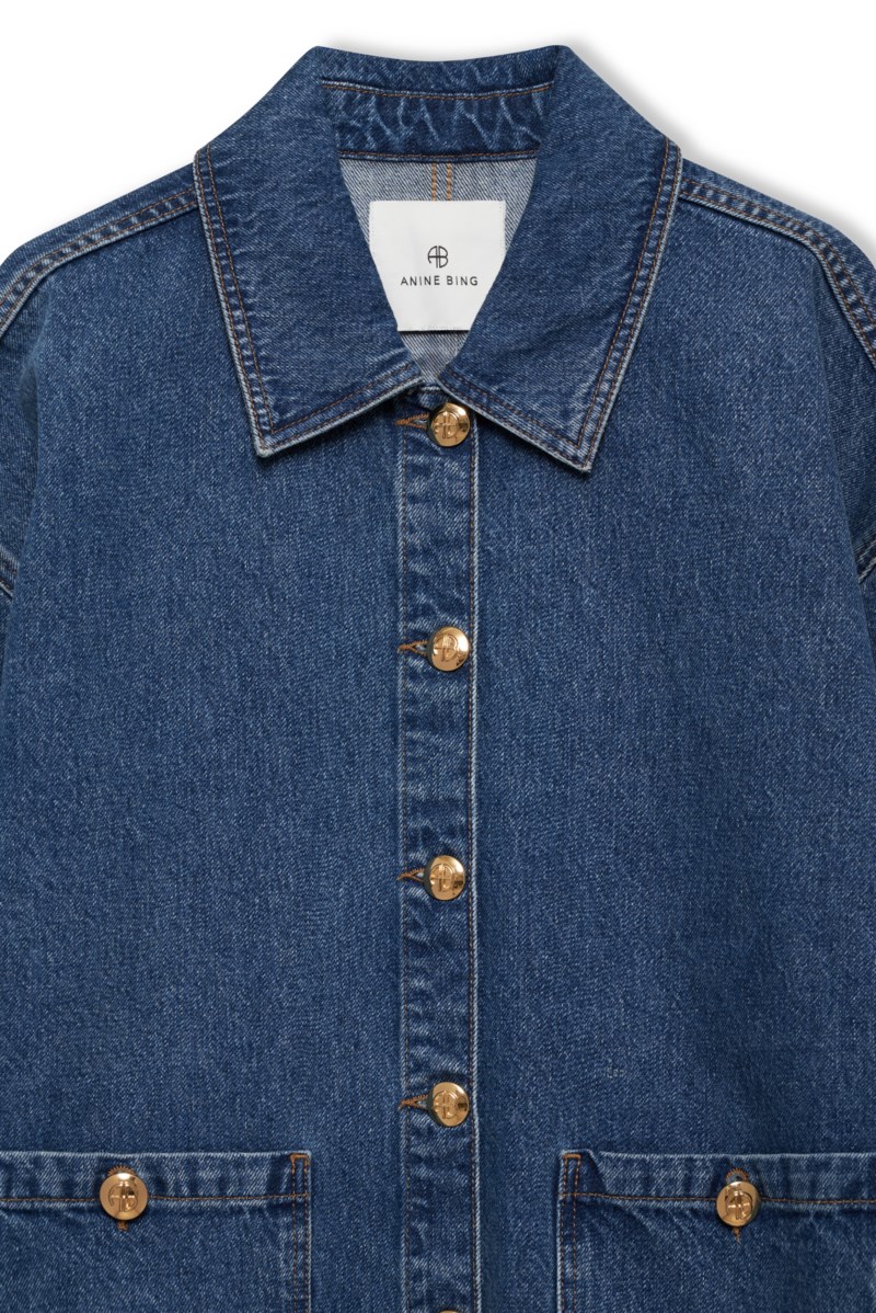 Jeansjacka luca washed blue 2