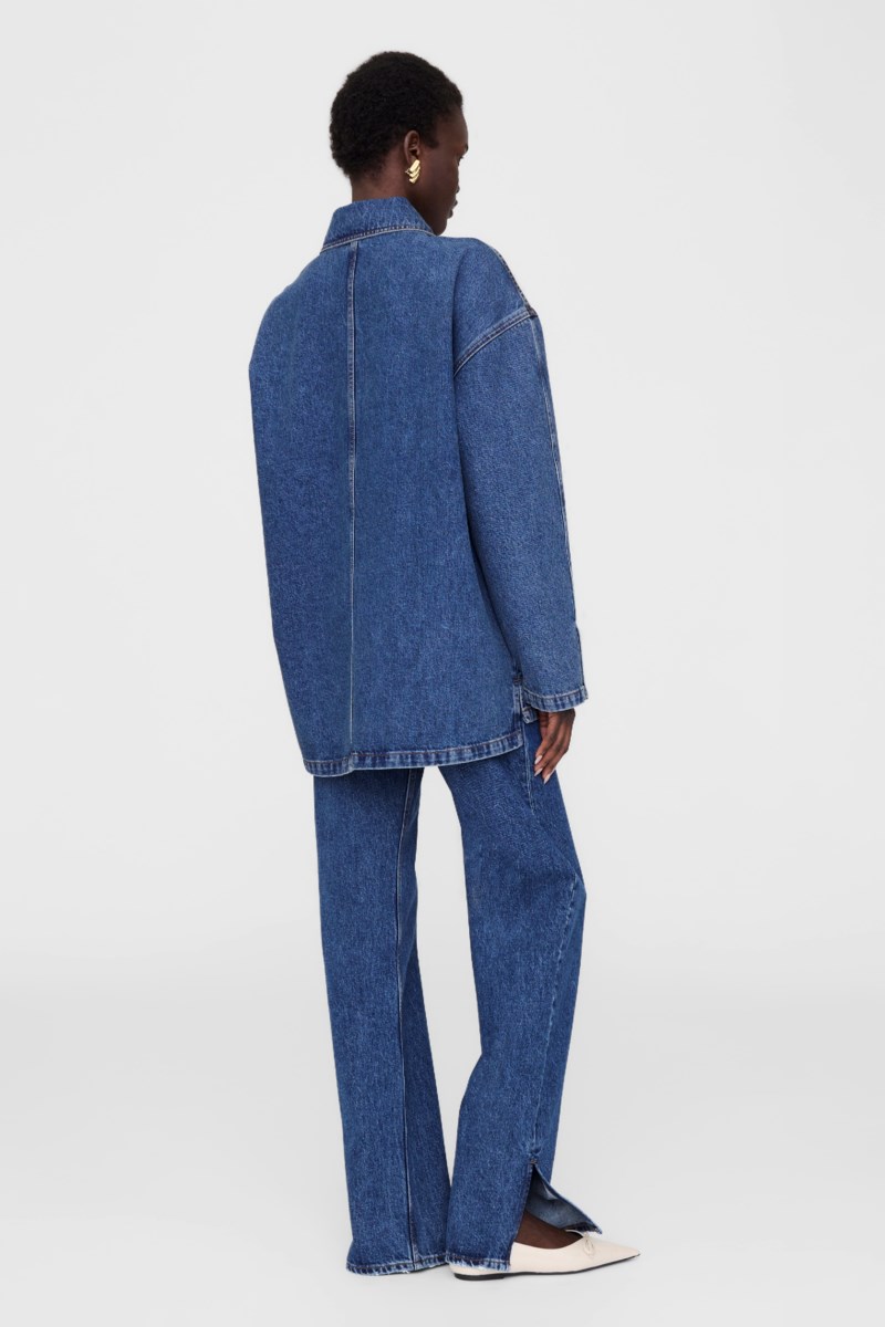 Jeansjacka luca washed blue 5