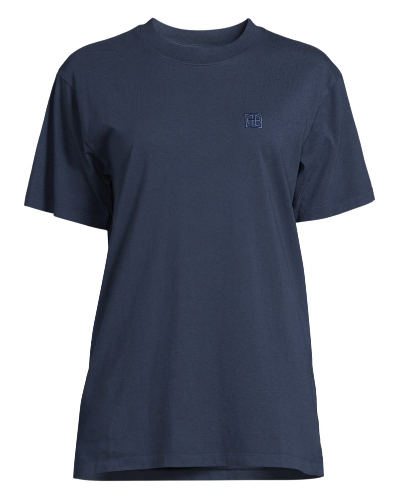 T-shirt lili framed monogram dark blue 1