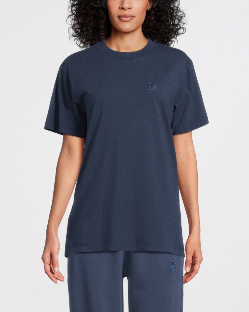 T-shirt lili framed monogram dark blue 2