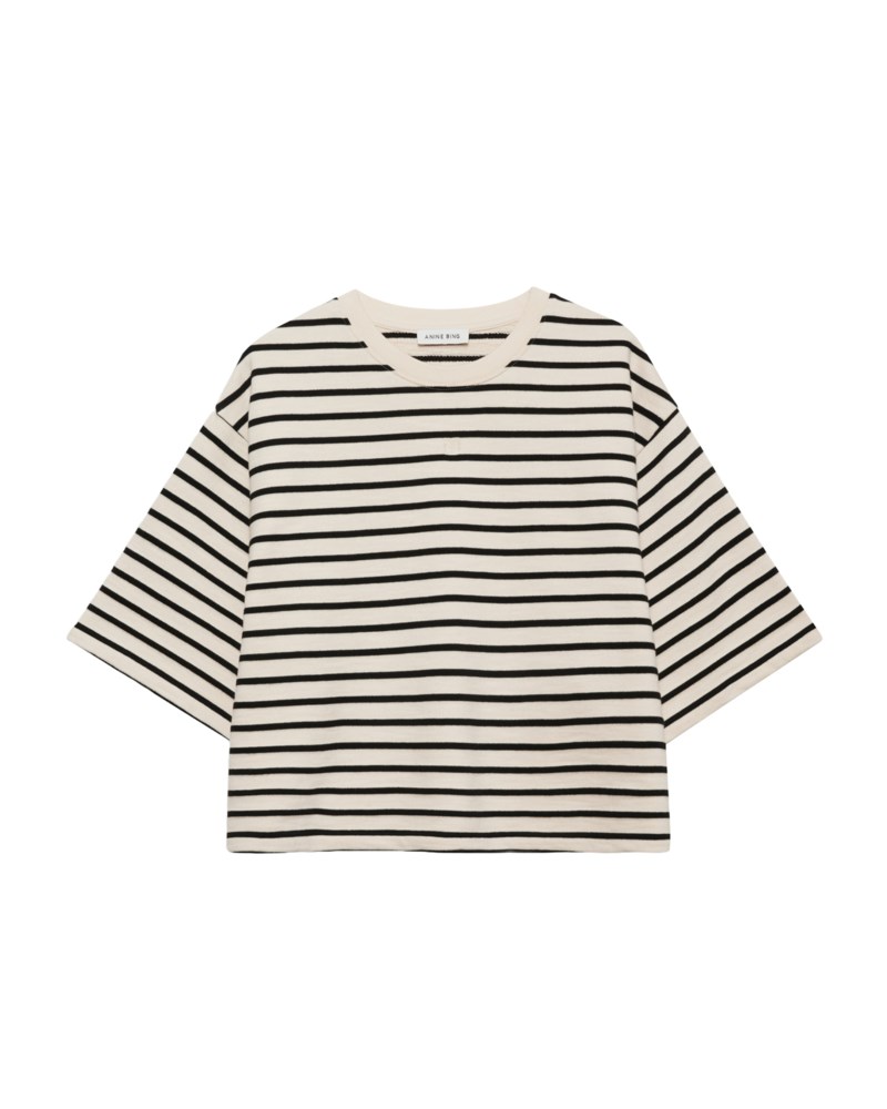 T-shirt myers cropped stripe 1