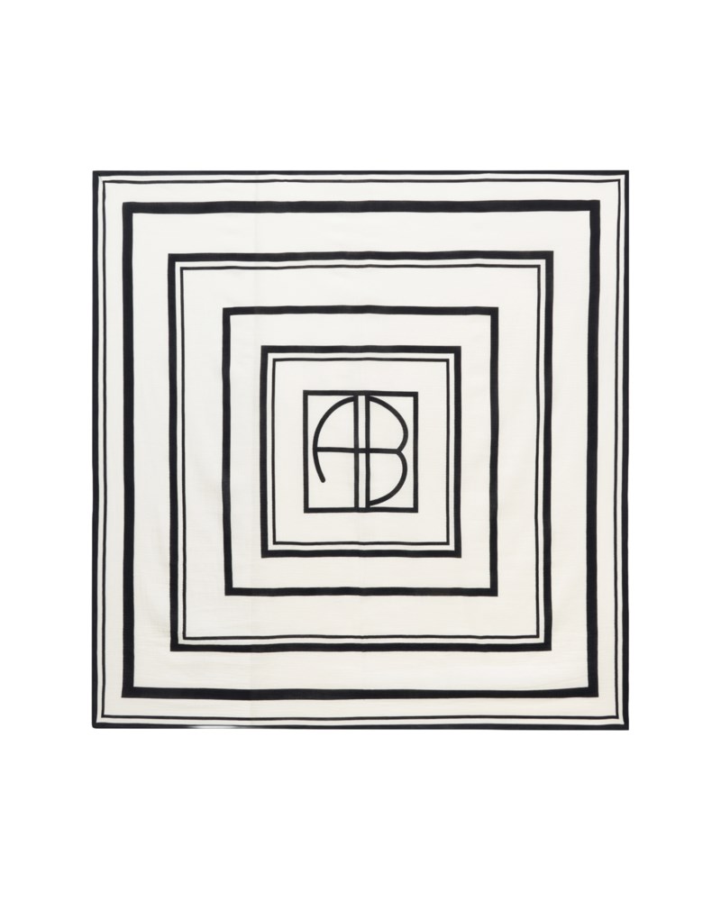 Sarong eliza monogram ivory/svart 1
