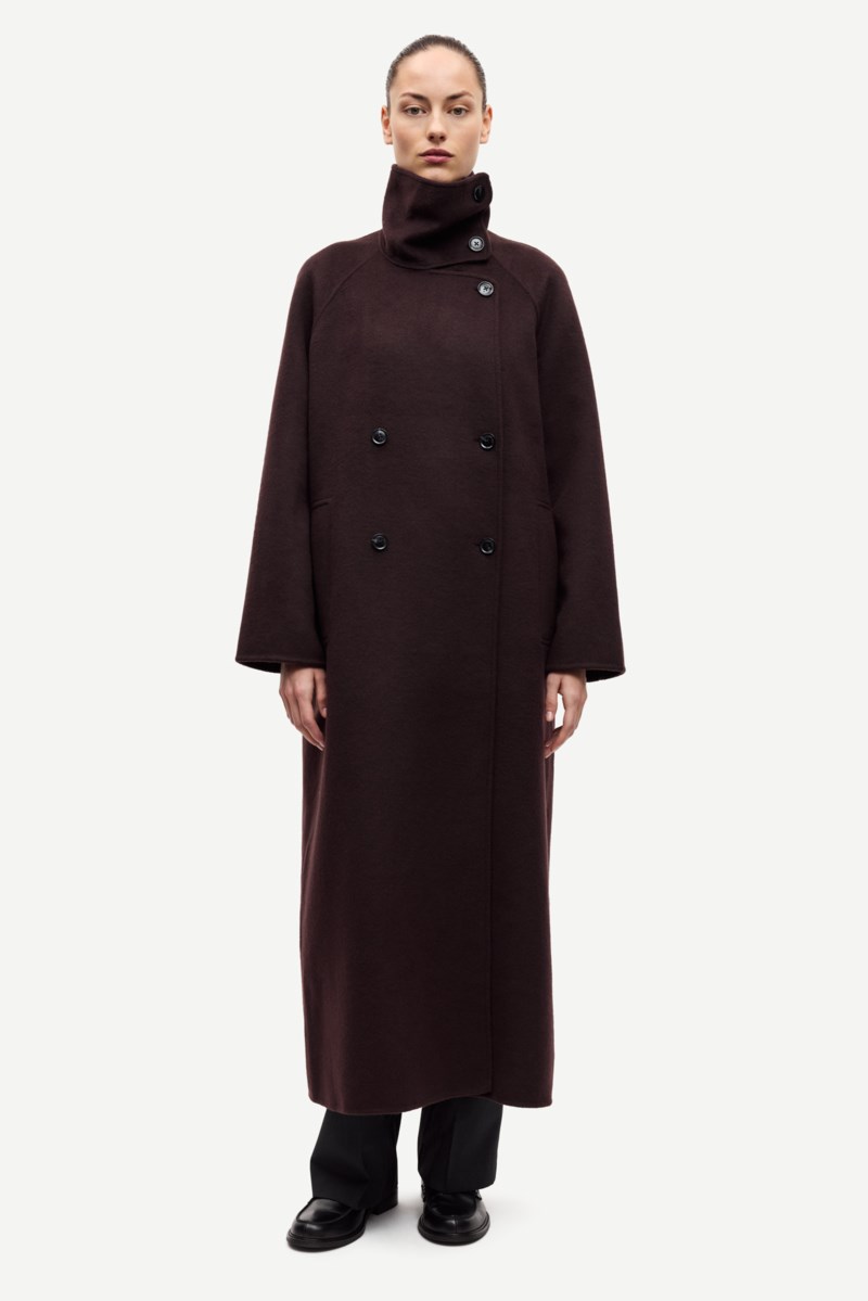 Sahanne coat 15772 black coffe 2
