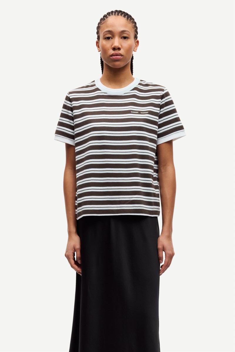 T-shirt sacamina turkish coffee stripe 2