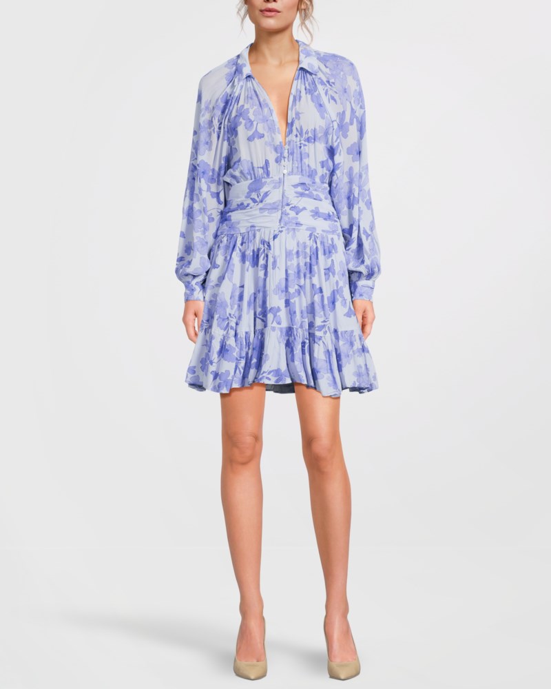 Klänning chiffon mini skye blue 2