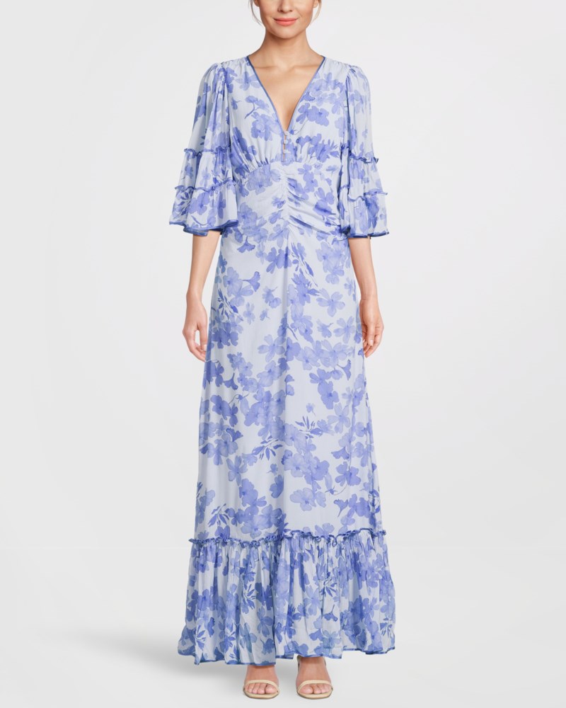 Klänning chiffon gown skye blue 2