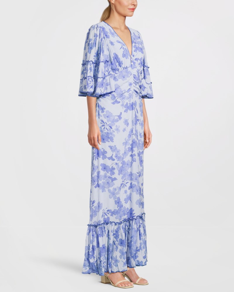Klänning chiffon gown skye blue 3