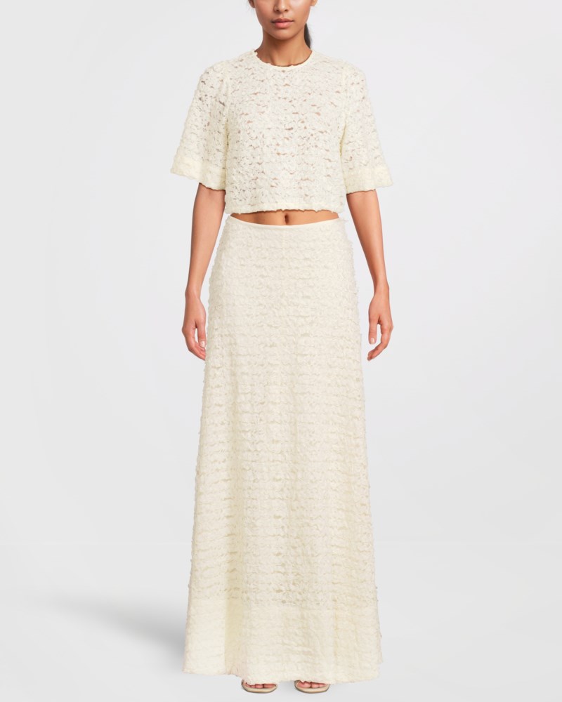 Blus lace vintage white 2