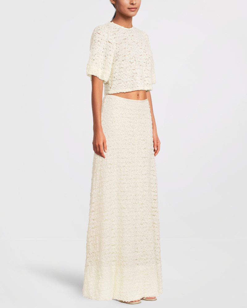 Blus lace vintage white 3