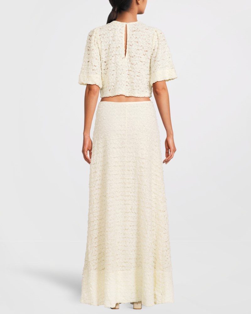 Blus lace vintage white 4